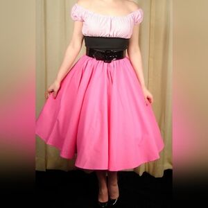 Cruisin USA Pink Full Circle Skirt